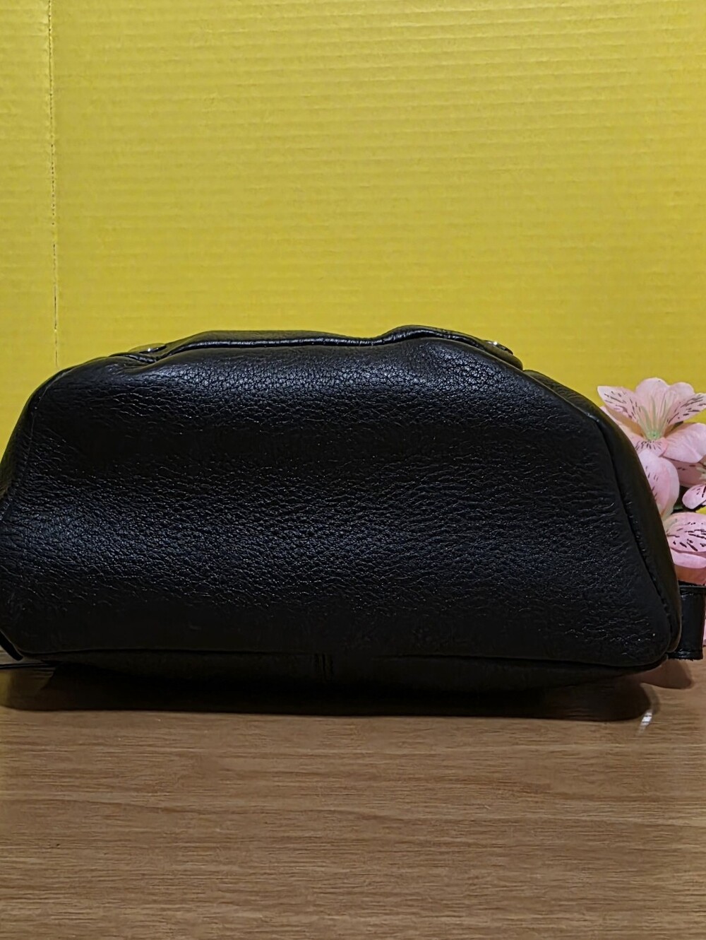 Hammitt Black Pebbled Leather MD Backpack - Picture 6 of 8